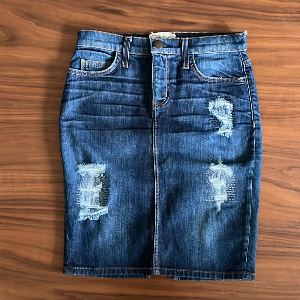 Current Elliott Denim Skirt - The Stiletto Pencil - Size 25